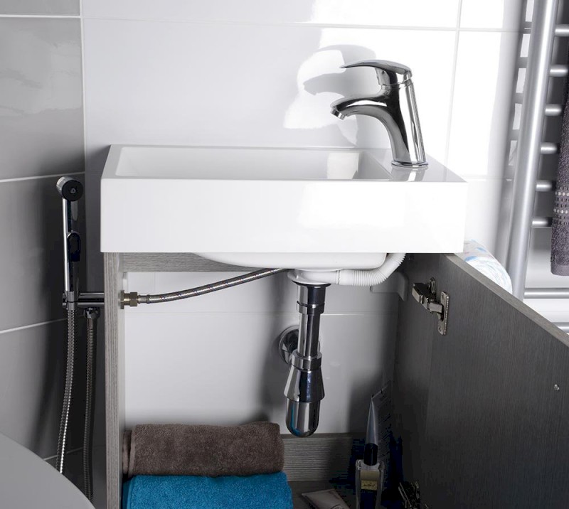 LATUS IV umyvadlová skříňka 49,5x50x25cm, dub stříbrný LT410-1111