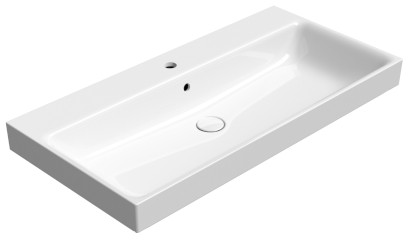 NUBES keramické umyvadlo 100x50cm, bílá ExtraGlaze 9623111