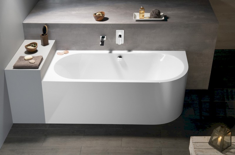 VIVA L MONOLITH asymetrická vana 170x75x60cm, bílá 70119M