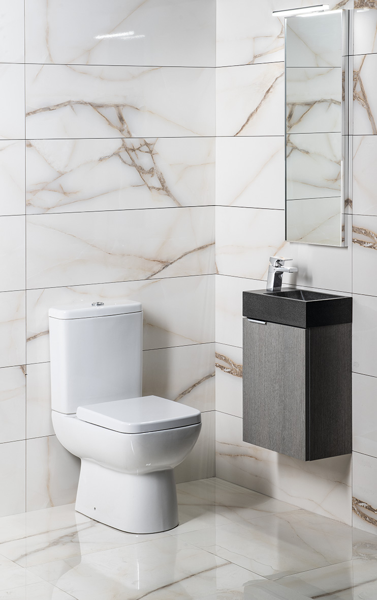 LATUS X umyvadlová skříňka 39,4x50x22cm, dub stříbrný LT110-1111