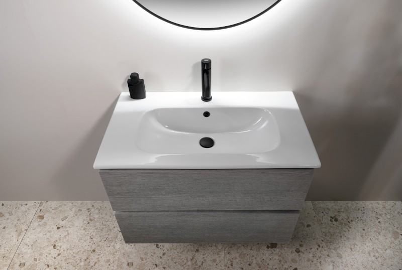 EZARA umyvadlová skříňka 79,8x52x46cm, borovice rustik EZ801-1616