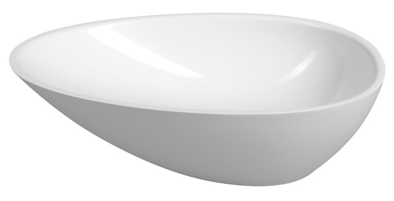 KEA umývátko na desku, litý mramor, 32x22cm, bílá KE320