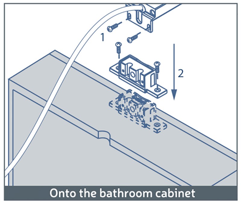MULTISYSTEM uchycení osvětlení na galerku, chrom E27471EI