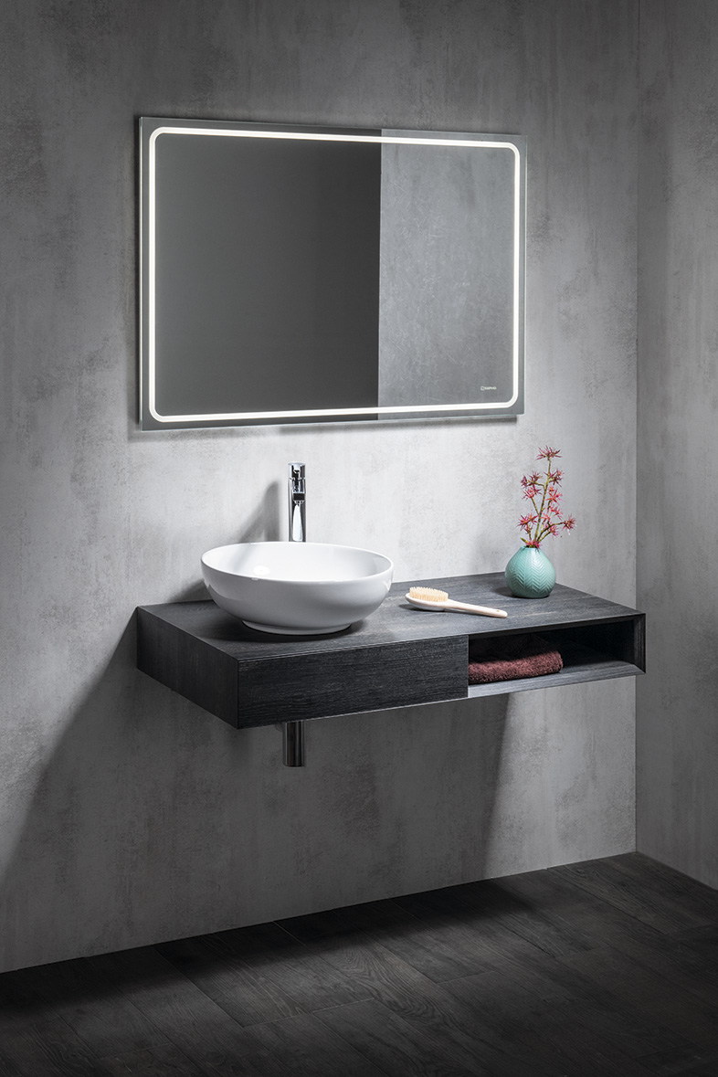 RONDANE keramické umyvadlo na desku Ø 41cm, bílá AR435