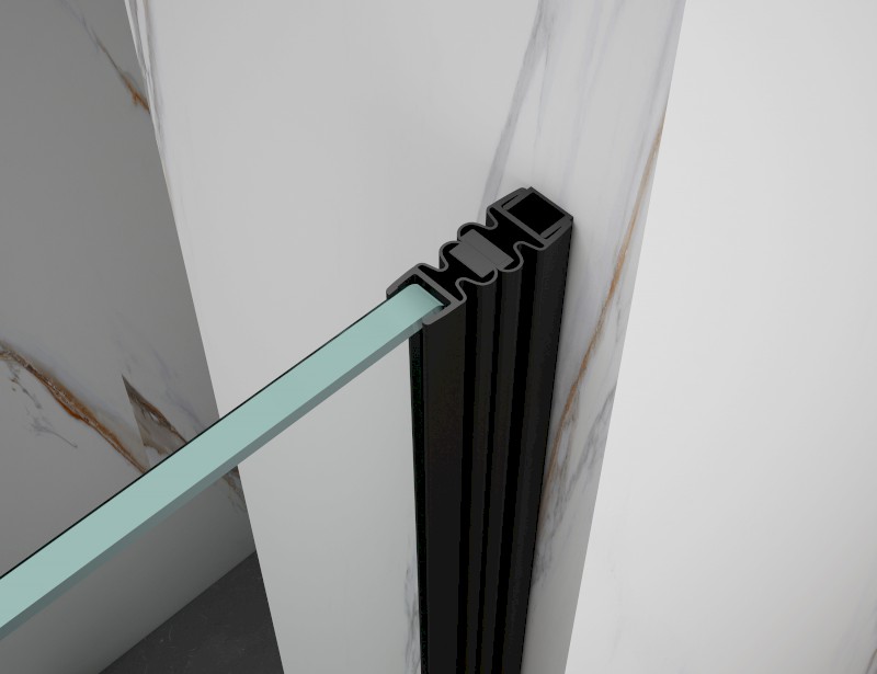 SPIRIT BLACK sprchové dveře 1300mm, čiré sklo GI1013B