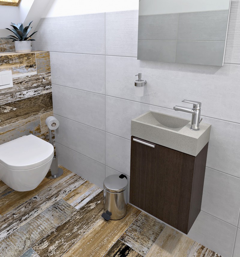 LATUS X umyvadlová skříňka 39,4x50x22cm, dub alabama LT110-2222