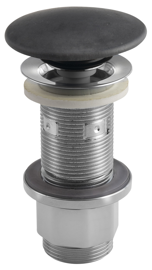 Umyvadlová výpust 5/4“, click-clack, betonová zátka, 10-80mm, antracit mat FG916