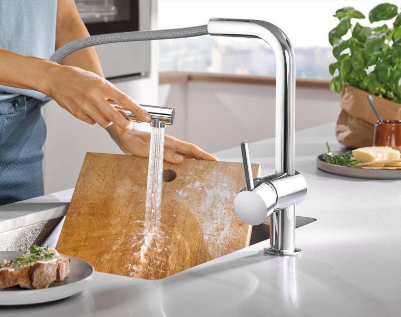 Minta Dřezová baterie s výsuvnou sprškou, chrom GROHE 30274000