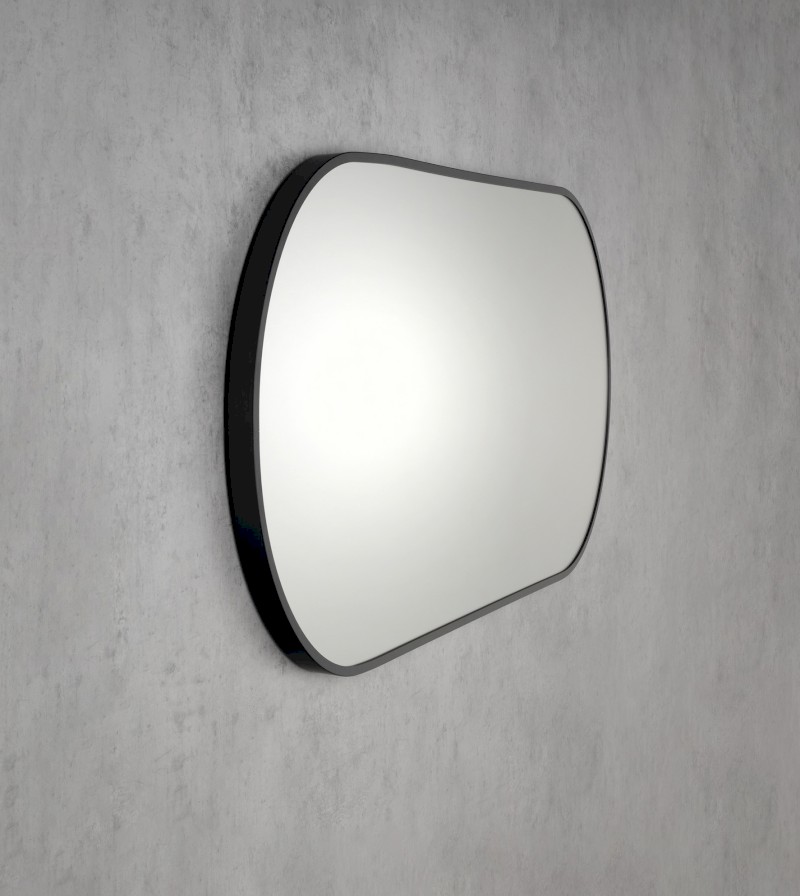 AROWANA oválné zrcadlo v rámu 120x50cm, černá mat AWB1250