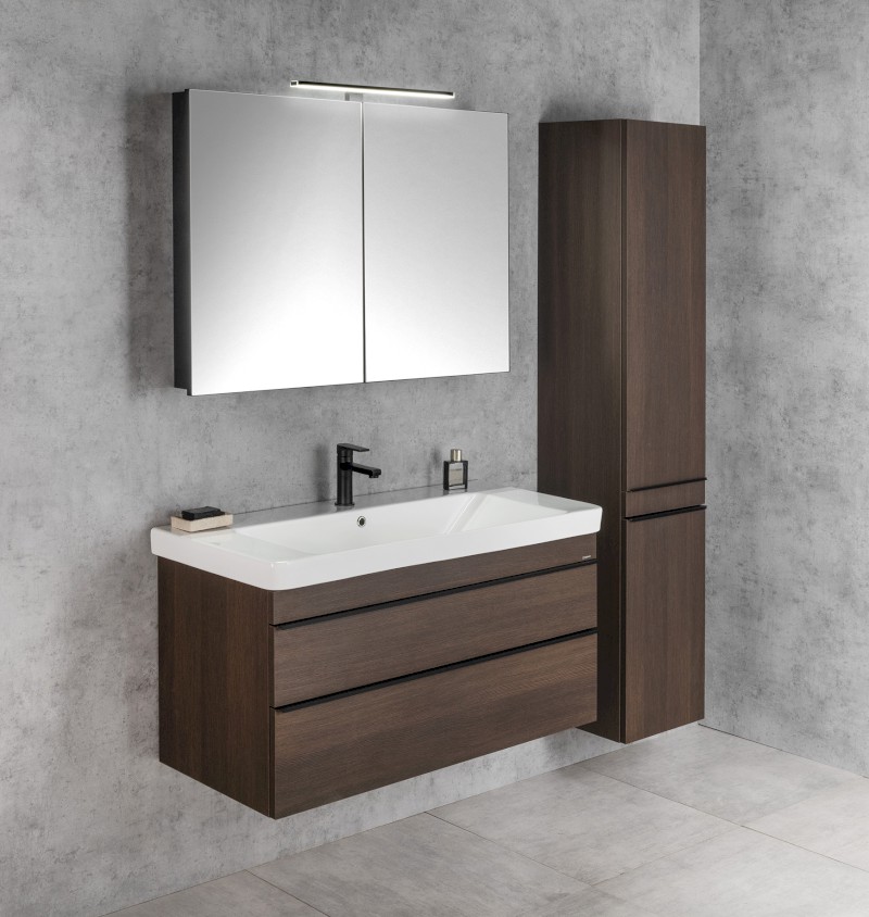 SITIA umyvadlová skříňka 101,4x50x44,2cm, 2xzásuvka, borovice rustik SI105-1616