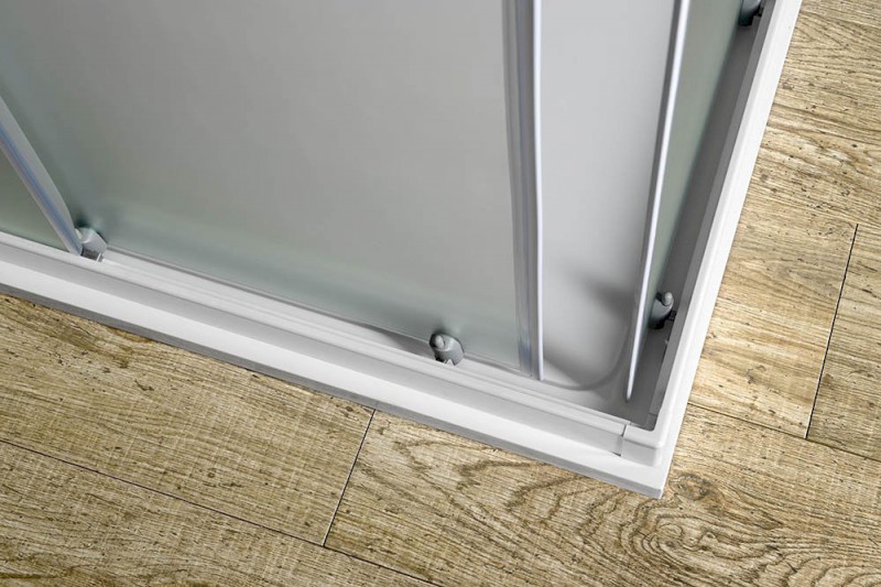 ALAIN čtvercová sprchová zástěna 700x700 mm, sklo BRICK BTQ700