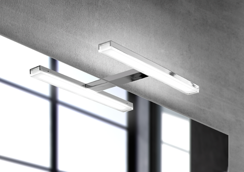 ESTHER LED nástěnné svítidlo, 6 W, 280x62x131 mm, IP44, chrom E26374CI