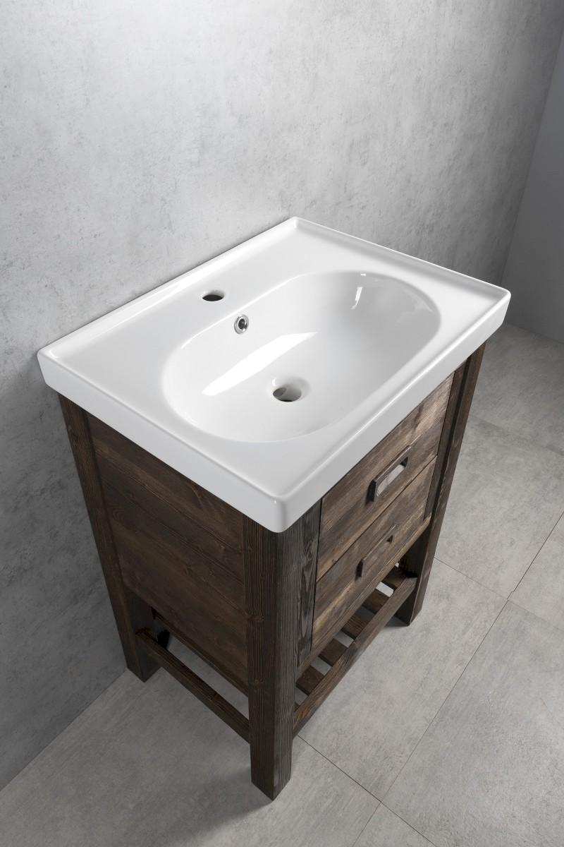 BRAND umyvadlová skříňka 56x83x43cm, mořený smrk BA068S