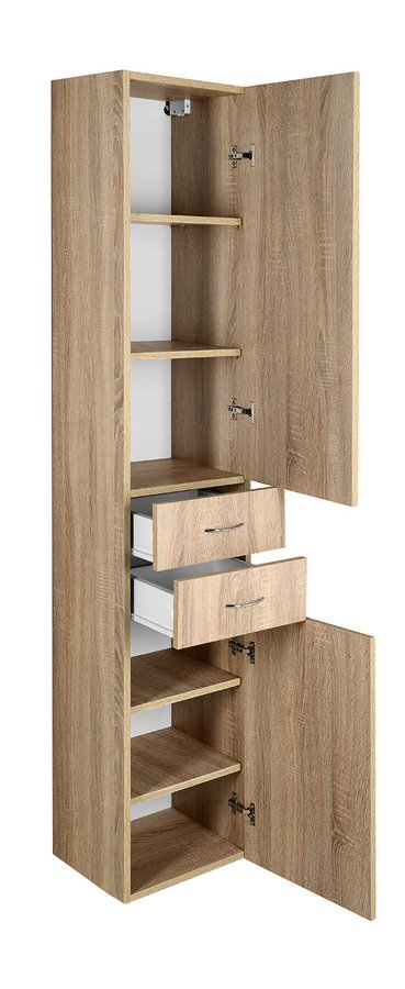 ZOJA/KERAMIA FRESH skříňka vysoká 35x184x29cm, dub platin 51222