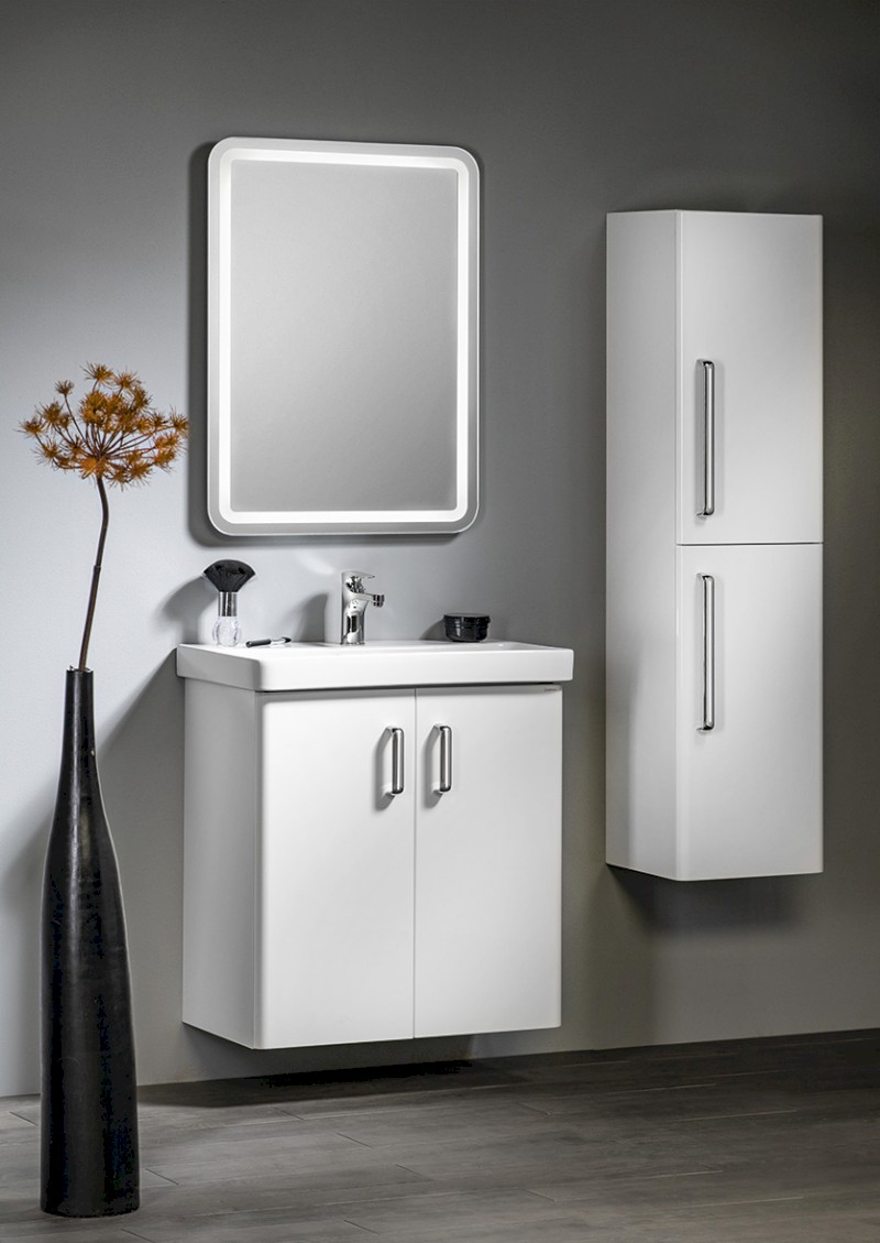 THEIA umyvadlová skříňka 66,3x70x35cm, 2x dvířka, bílá TH072-3030