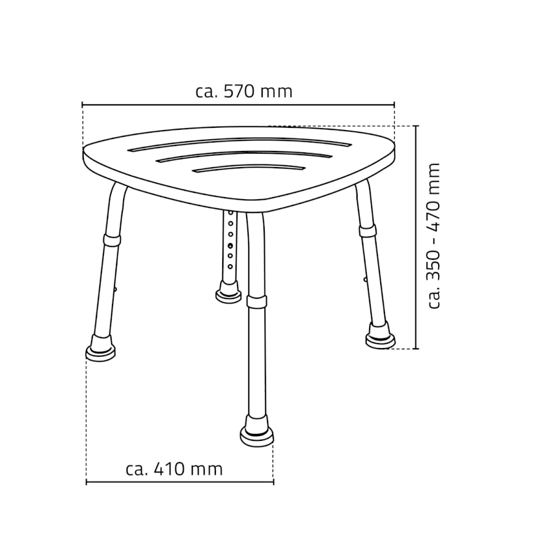 Koupelnová stolička, bambus A00502081
