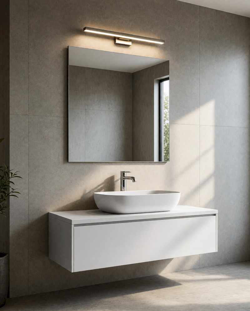 SECA zrcadlo s broušenou hranou 80x80cm, CU free 22498