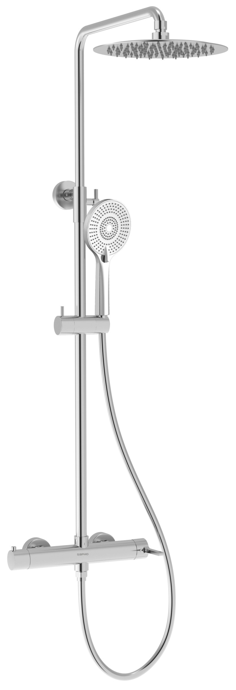 ICONIC sprchový sloup s pákovou baterií, chrom AF139