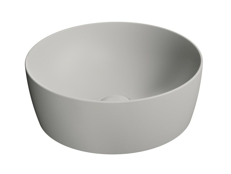 NUBES keramické umyvadlo na desku průměr 40cm, cenere mat 903917