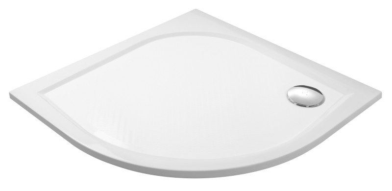 ERIKA sprchová vanička z litého mramoru, čtvrtkruh 90x90cm, R550, bílá GC559