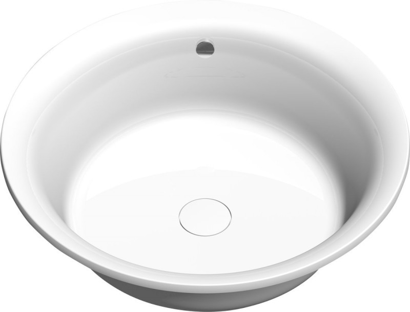 OBLO kulatá vana s konstrukcí 165x48cm, bílá 72840