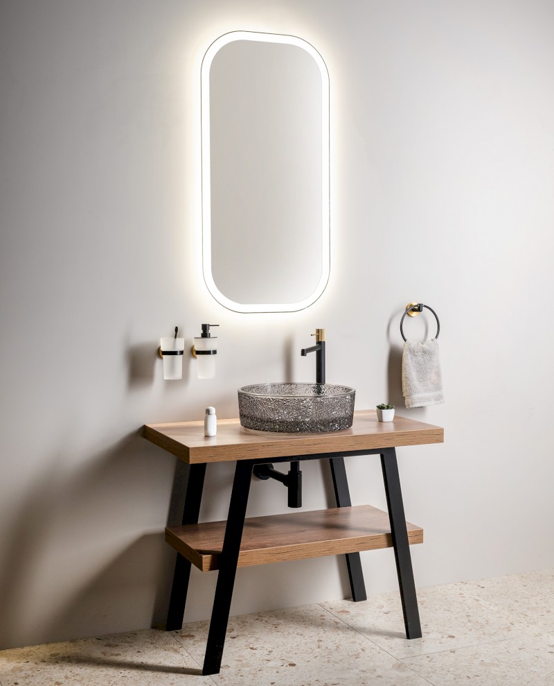 MANOR zrcadlo s LED osvětlením 50x100cm MN500