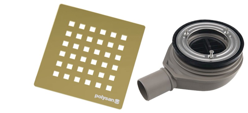 FLEXIA vaničkový sifon, průměr 90mm, DN40, krytka zlato 17753