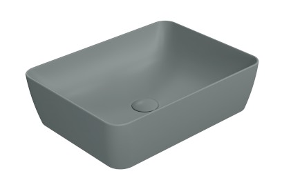 SAND/NUBES keramické umyvadlo na desku 50x38cm, agave mat 903704