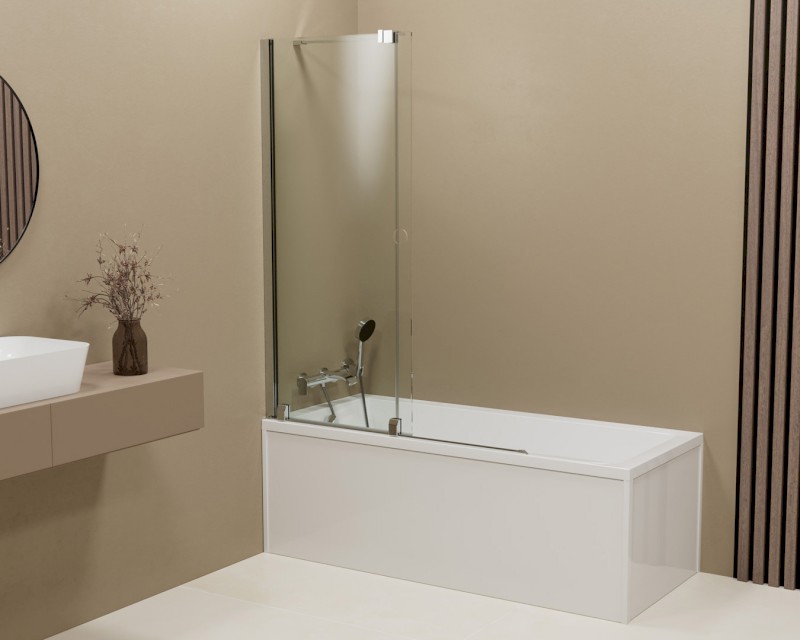 ROLLS vanová zástěna 1200x1500mm, čiré sklo BS-R120