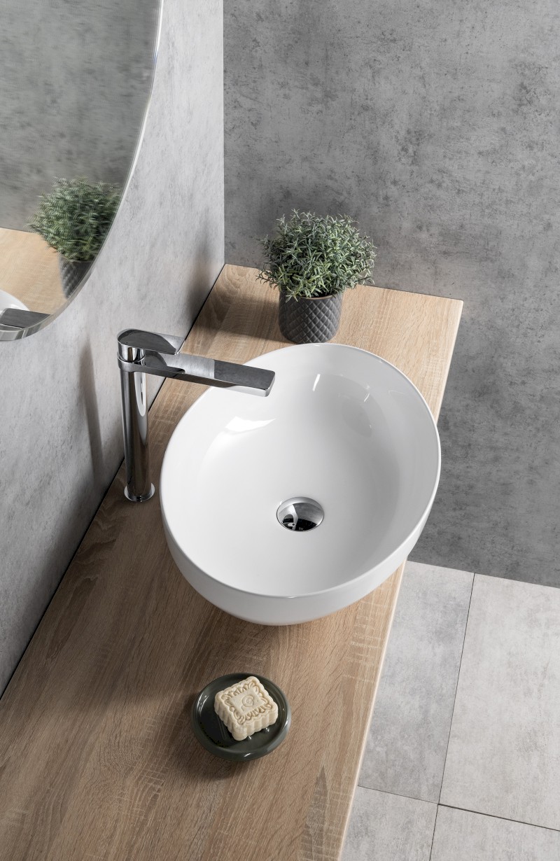 Keramické umyvadlo na desku 50,5x37 cm, bílá 50361