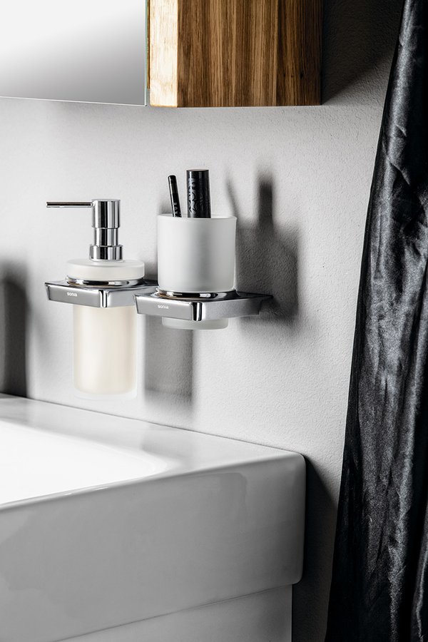 ZEN dávkovač mýdla 250ml, mléčné sklo, chrom 161010