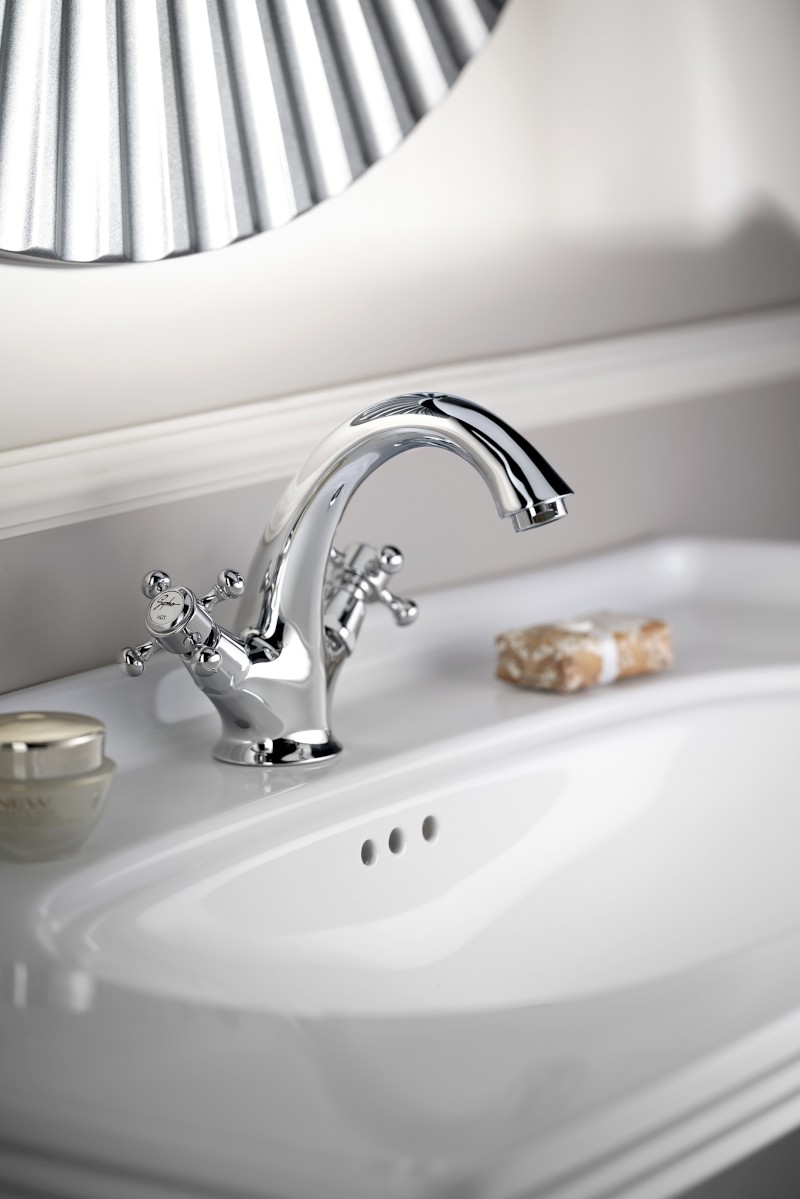 ANTEA stojánková umyvadlová baterie vysoká s výpustí, chrom 3271