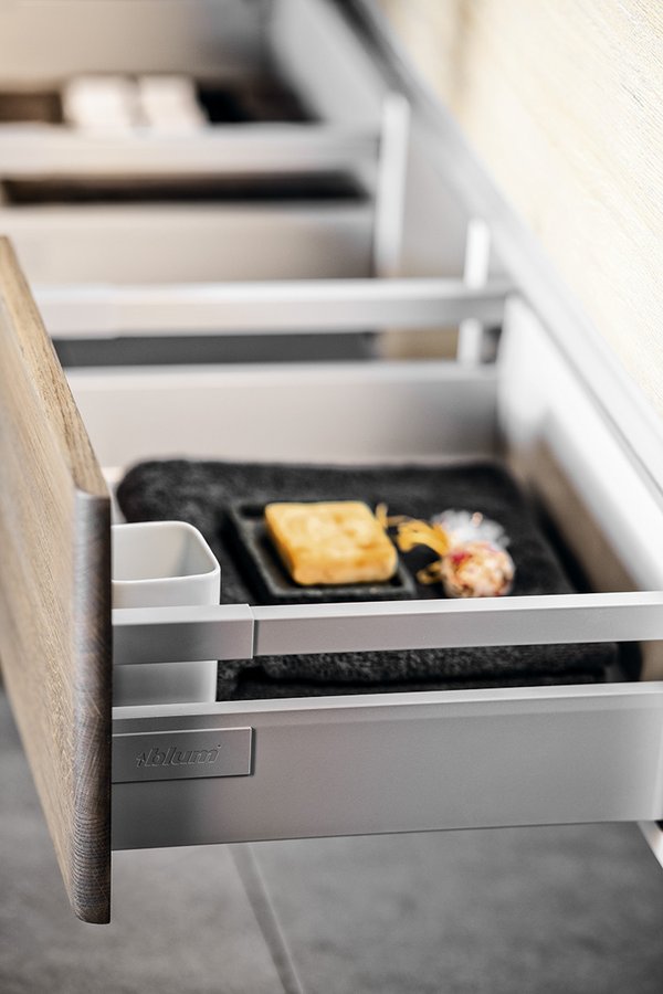 MEDIENA umyvadlová skříňka 117x51x48,5cm, bílá mat/dub graphite MD121