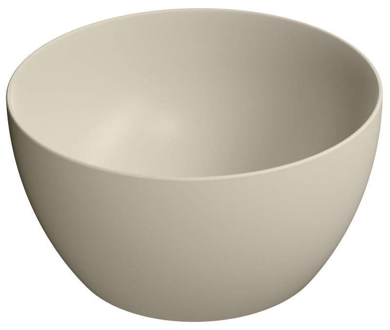 PURA keramické umyvadlo na desku vysoké, průměr 42cm, creta mat 885208