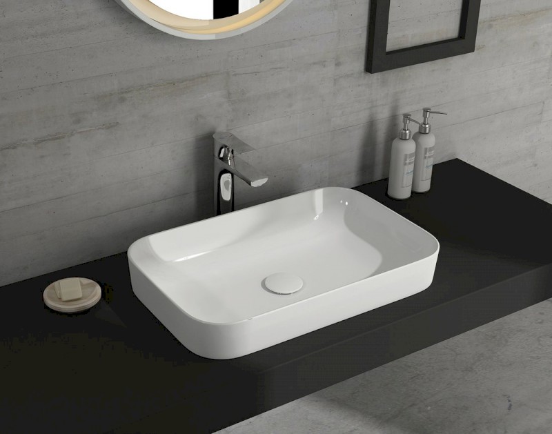 SOTT AQUA keramické umyvadlo 50x38cm, bílá 10SQ51050