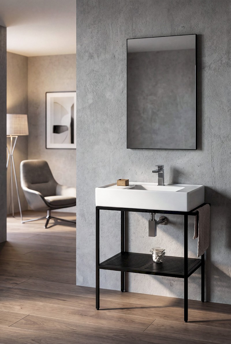 ARYA podstavec pod umyvadlo 680x850x450mm, černá AR065-M1