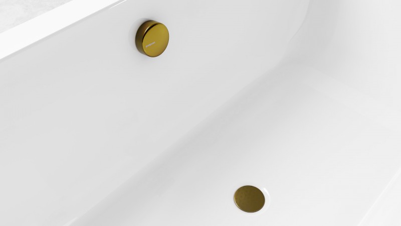 Vanová souprava, bovden, délka 1200mm, zátka 72mm, zlato mat 71856.91