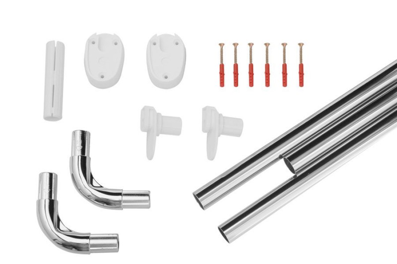 Rohová univerzální sprchová tyč, chrom 59500