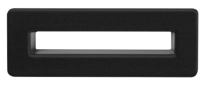 Krytka přepadu umyvadla, černá mat AT612