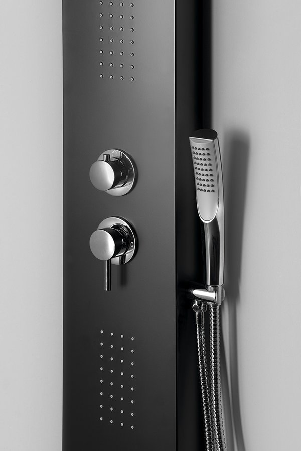 JACOB sprchový panel 200x1500mm, černá mat WN683