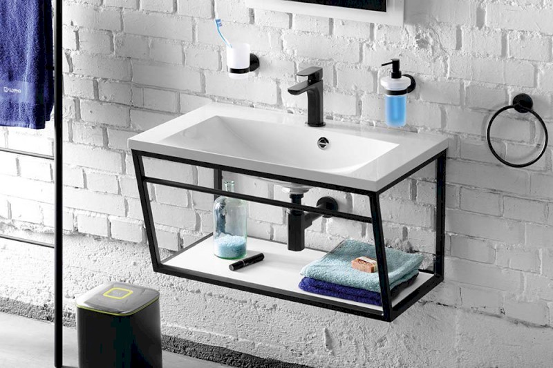 SKA konzole s policí 900x400x460mm, bílá mat SKA113