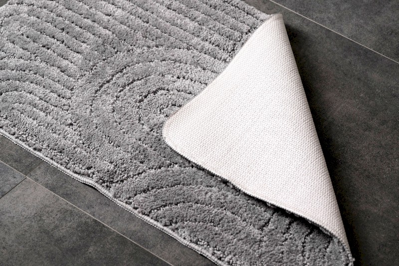 RIST koupelnová předložka, 50x80cm, 100% polyester, protiskluz, černá NI8591