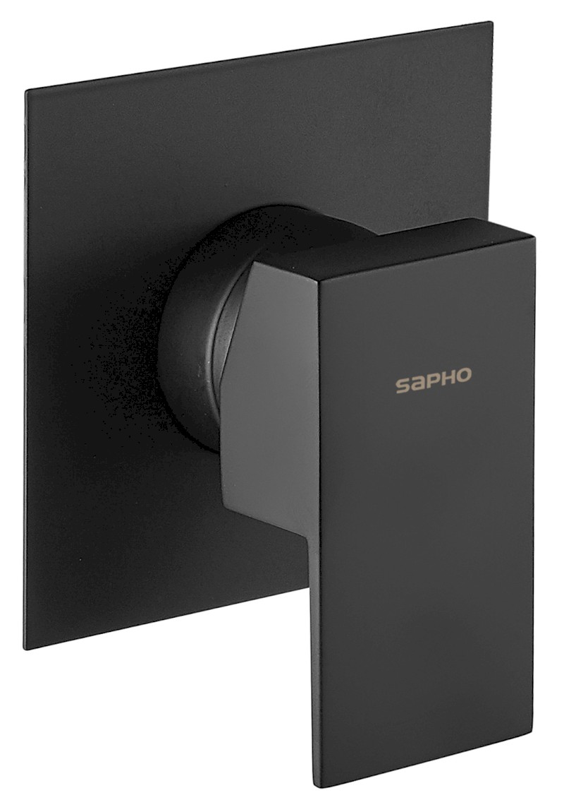 SPECTRE podomítková sprchová baterie, 1 výstup, černá mat 1102-76B