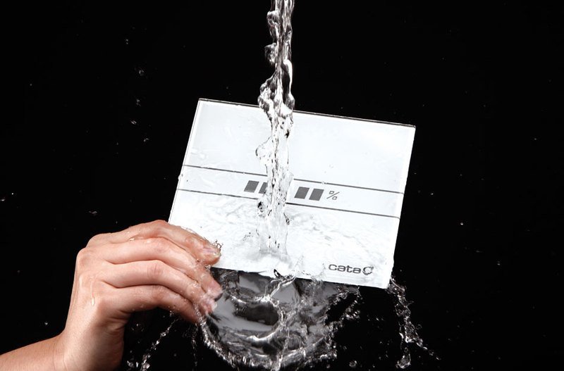 E-100 GBTH koupelnový ventilátor axiální s automatem,4W/8W,potrubí 100mm,černá 00900602