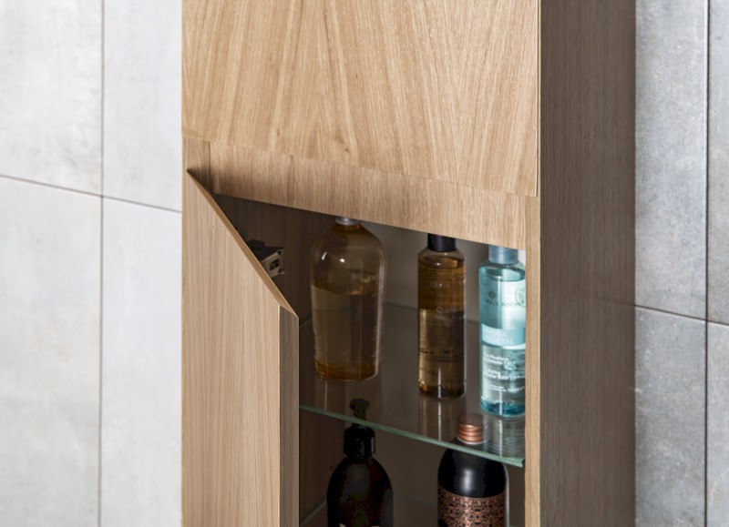 FILENA vysoká skříňka 35x140x30cm, dub FID3540D