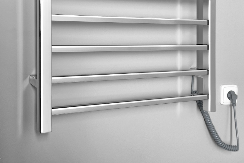 ESKINADO elektrický sušák ručníků, hranatý, 600x1500 mm, 130 W, nerez lesk ER450V