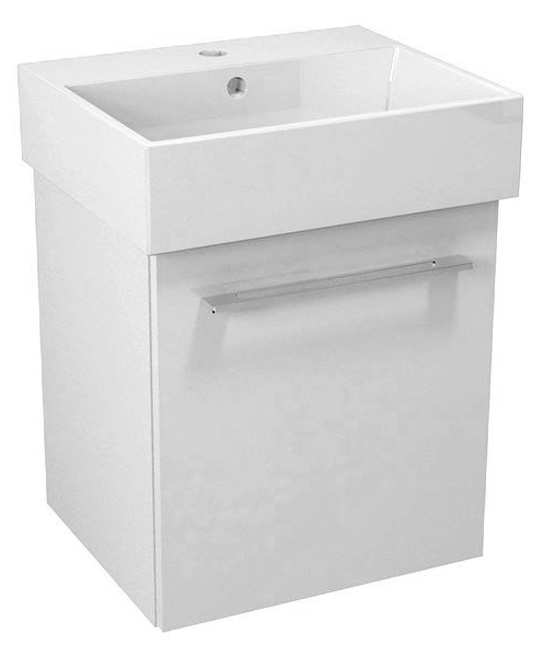 NATY umyvadlová skříňka 46,5x50x40cm, bílá NA050-3030