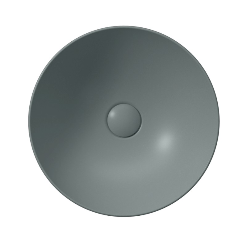 PURA keramické umyvadlo na desku, průměr 40cm, agave mat 884604