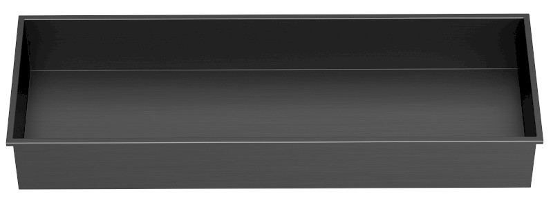 DENBO zapuštěná police do obkladu, 810x270mm, nerez, gun metal 1301-82B