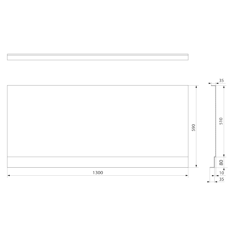 PLAIN NIKA panel 130x59cm 72478